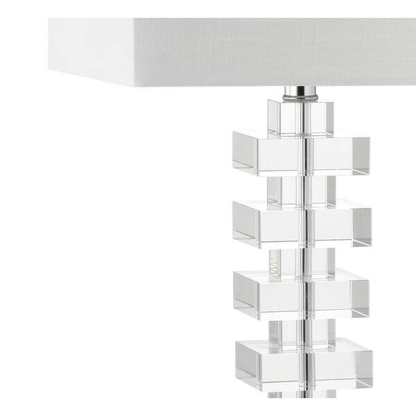 June 28 in. Clear Crystal Table Lamp