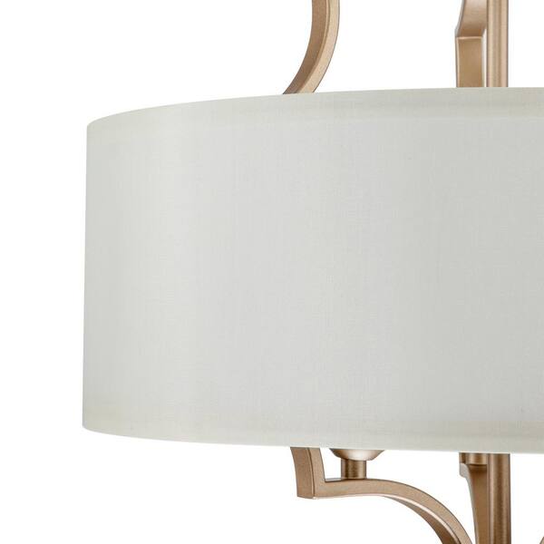 Fricke 3-Light Drum Shade Chandelier with Farmhouse Fabric Shade