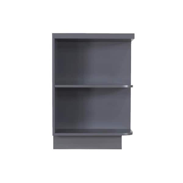 Shaker Ready to Assemble 12 in. x 34.5 in. x 24 in. Base Left Open End Cabinet in Gray