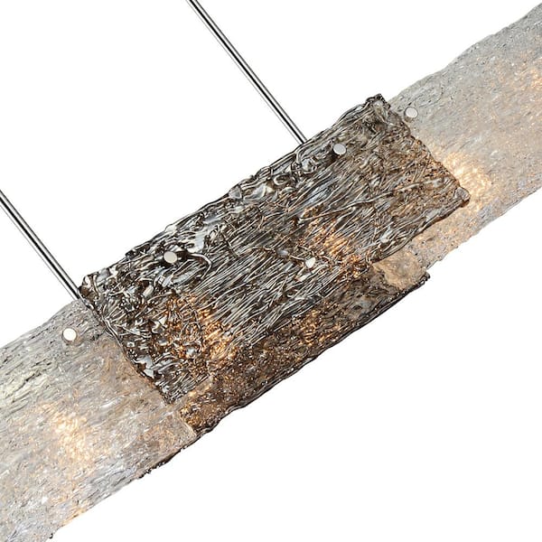 Wilma 6 Light Down Chandelier With Chrome Finish