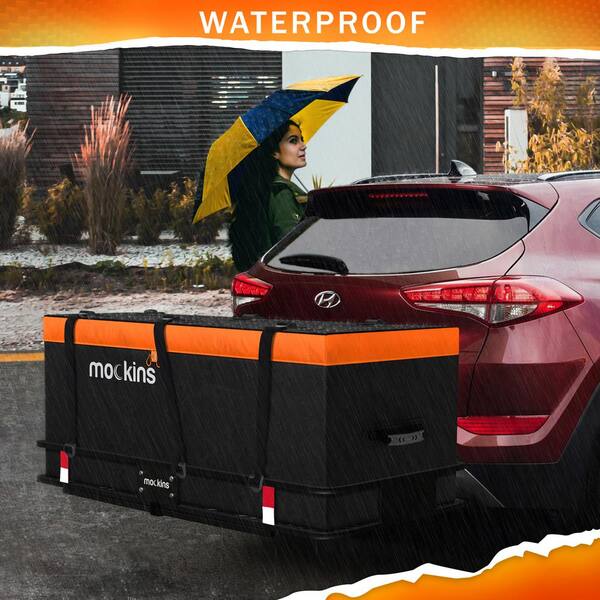 500 lbs. Capacity Hitch Mount Cargo Carrier Basket, 16 cu. ft. Cargo Bag , Thick Straps, Foldable Shank and 2 in. Raise