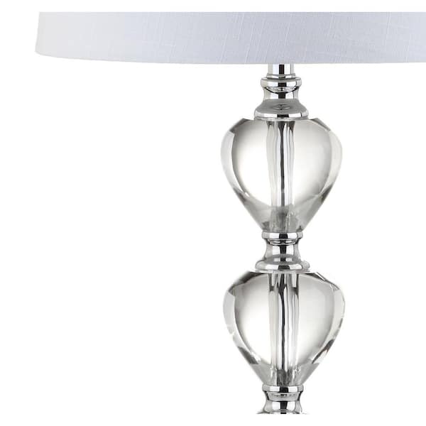 Cole 27 in. H Clear/Chrome Crystal Table Lamp