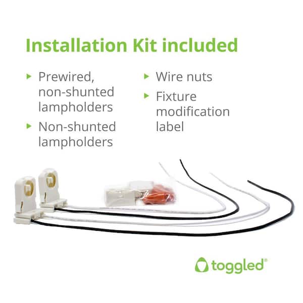 48 in. 16-Watt Daylight Deluxe T8 Dimmable Linear LED Tube Light Bulb (2-Pack)