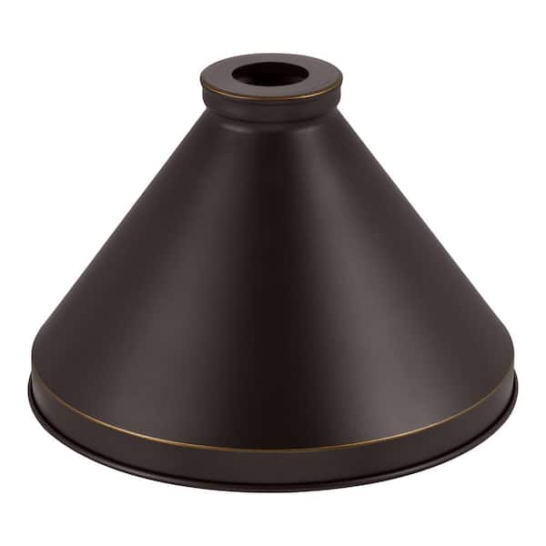2-1/4 in. Large Oil-Rubbed Bronze Metal Cone Pendant Light Shade