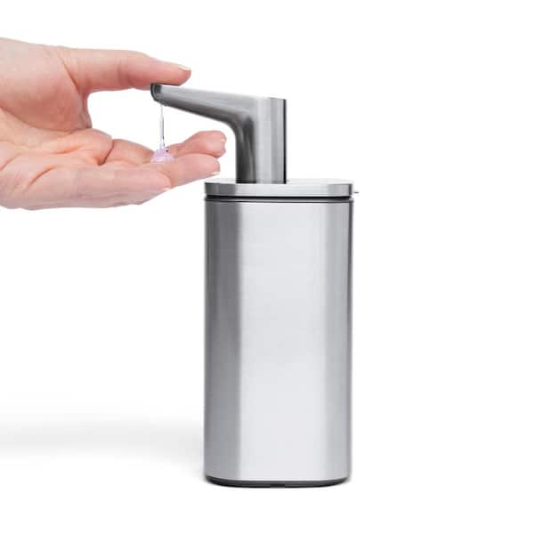 10 oz. Liquid Soap Pulse Pump Dispenser, Brushed Stainless Steel