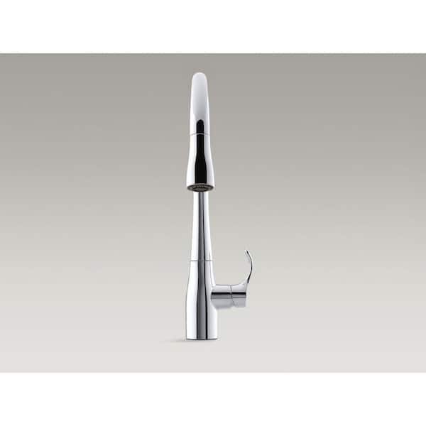 Simplice Single-Handle Pull-Down Sprayer Kitchen Faucet with DockNetik and Sweep Spray in Polished Chrome