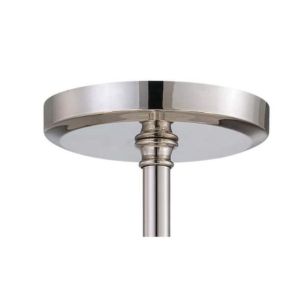 1730 Series 3-Light Polished Nickel Semi-Flush Mount