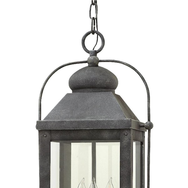 Anchorage 3-Light Ages Zinc Outdoor Pendant Light