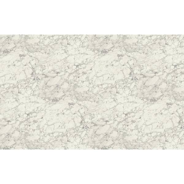 5 ft. x 12 ft. Laminate Sheet in RE-COVER Marmo Bianco Premium Textured Gloss Finish