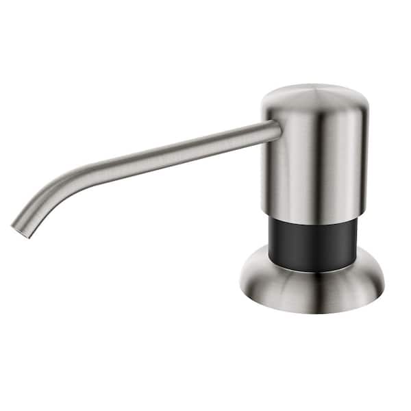 Boden Kitchen Soap and Lotion Dispenser in Spot Free Stainless Steel/Matte Black