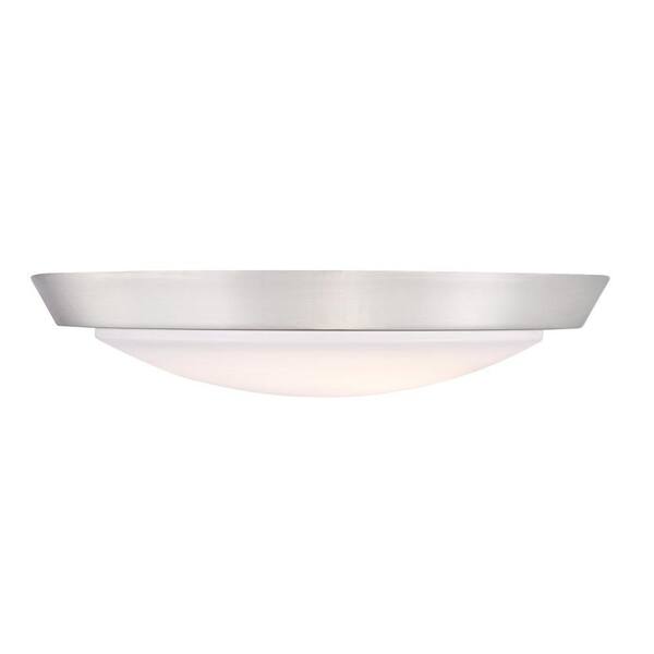 20-Watt Brushed Nickel Integrated LED Flush Mount