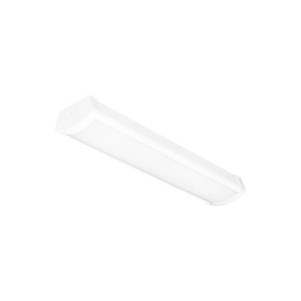 Drop Lens LED 24 in. Linear Integrated LED Flush Mount with Frosted Textured Acrylic Lens