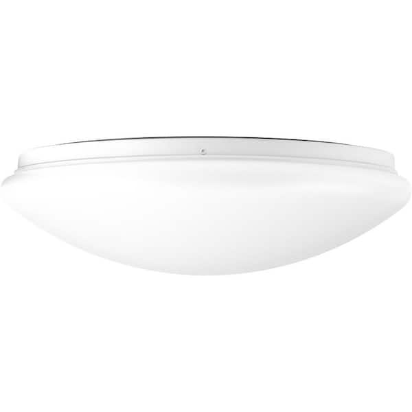 Drums and Clouds Collection 22.5-Watt White Integrated LED Flush Mount