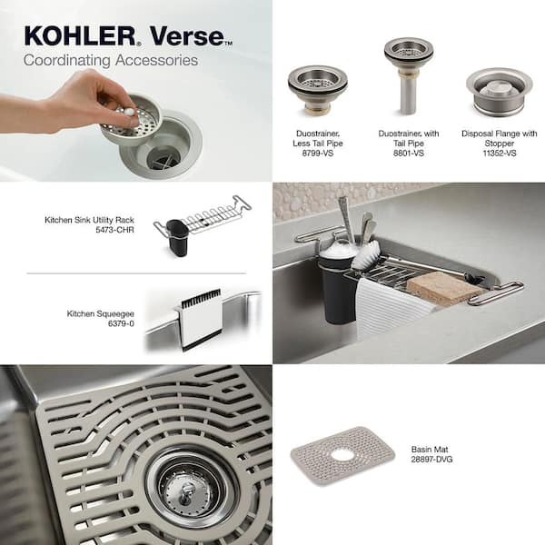 Verse Stainless Steel 25 in. Single Bowl Drop-In Kitchen Sink