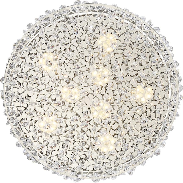 Starlet 13.75 in. Polished Chrome LED Flush Mount