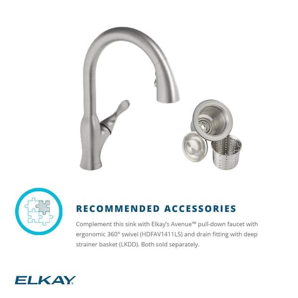 Avenue 18-Gauge Stainless Steel 33 in. Double Bowl Drop-In/Undermount Kitchen Sink with Low Divide