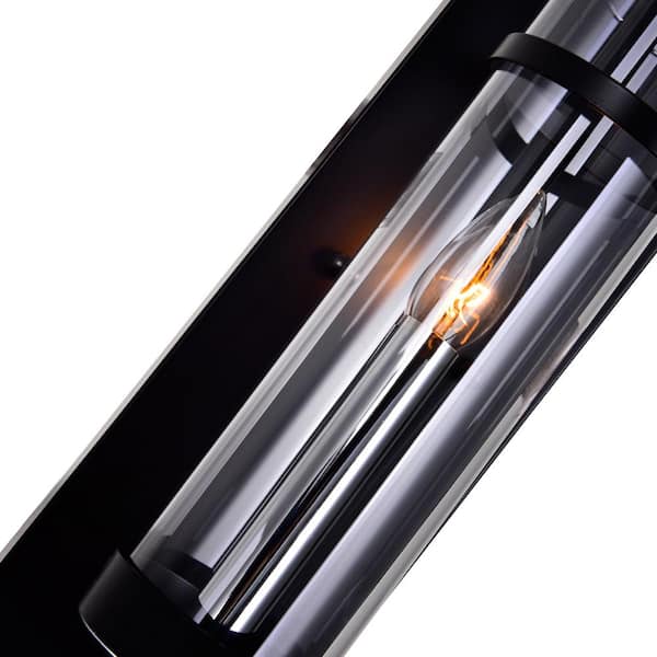 Sierra 1 Light Wall Sconce With Black Finish