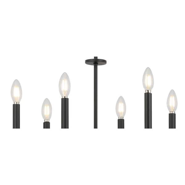 Tilden 6-Light Matte Black Chandelier