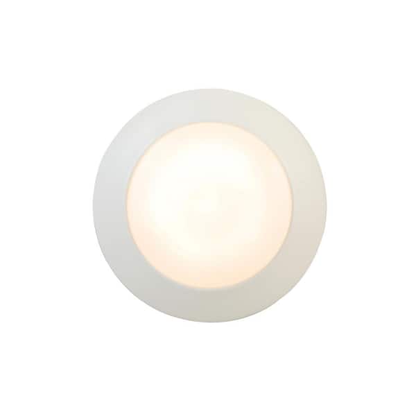7 in. White LED Flush Mount (2-Pack)