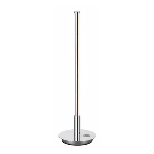 Keira 16.5 in. Chrome Integrated LED Table Lamp