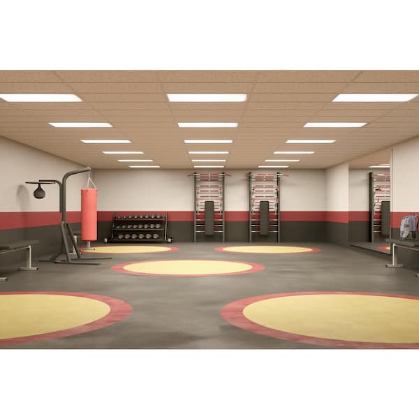 2 ft. x 4 ft. White Integrated LED Flat Panel Troffer Light Fixture at 4700 Lumens, 4000K Cool White