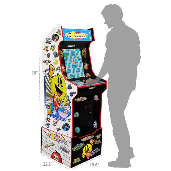 PacMan Customizable Arcade Featuring Pac-Mania 100 Bonus Stickers