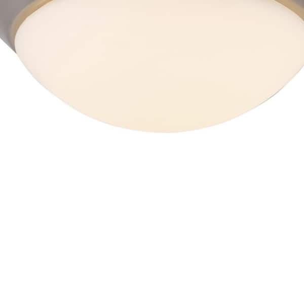 16 in. 1-Light Brushed Nickel LED Flush Mount