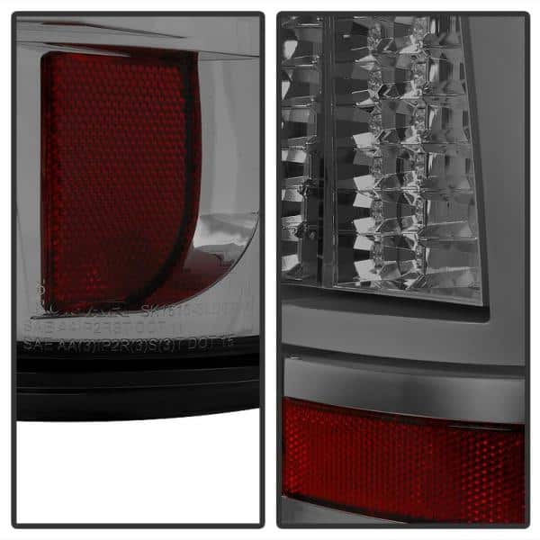 Chevy Silverado 1500/2500 03-06 and 2007 Silverado Classic ( Doesn't fit Stepside ) Version 2 LED Tail Lights - Smoke
