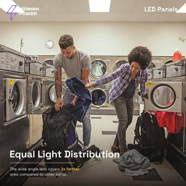 1x4 LED Back-Lit Panel, Adjustable Watt and CCT with 12V Aux and Usmart Cover (4-Pack)