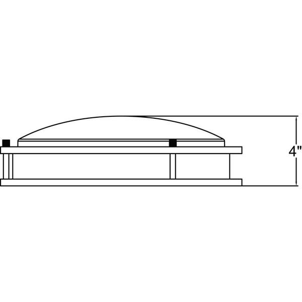Solero 20-Watt Bronze Integrated LED Flushmount