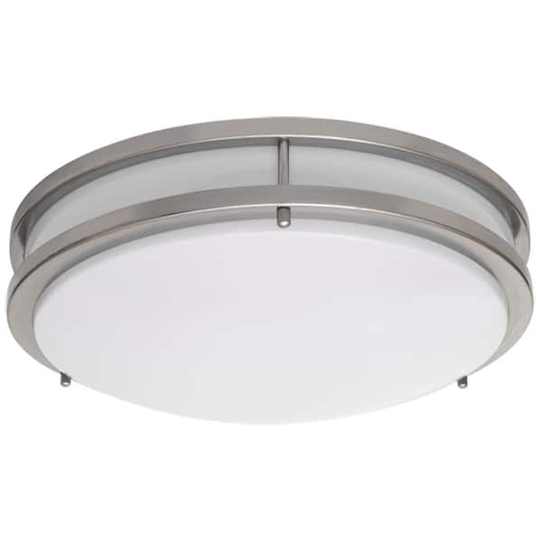 JR Brushed Nickel Indoor LED Flush Mount