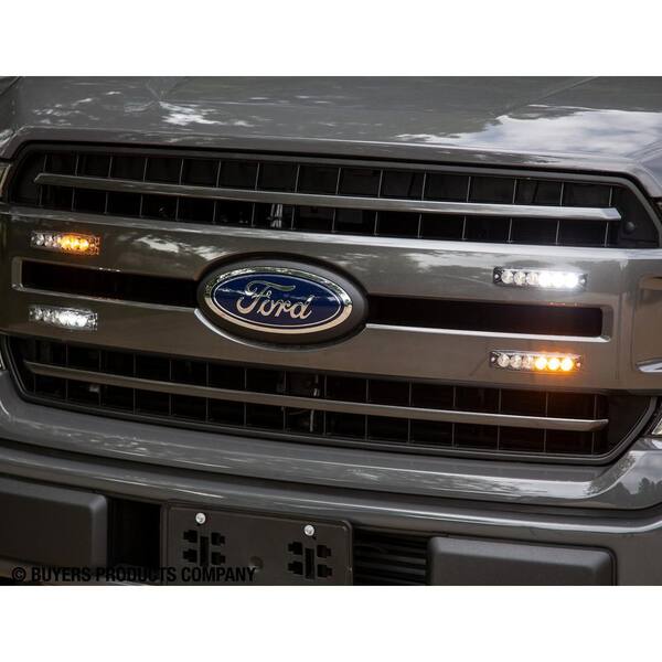 Ultra Thin 5 in. Amber/Clear LED Strobe Light