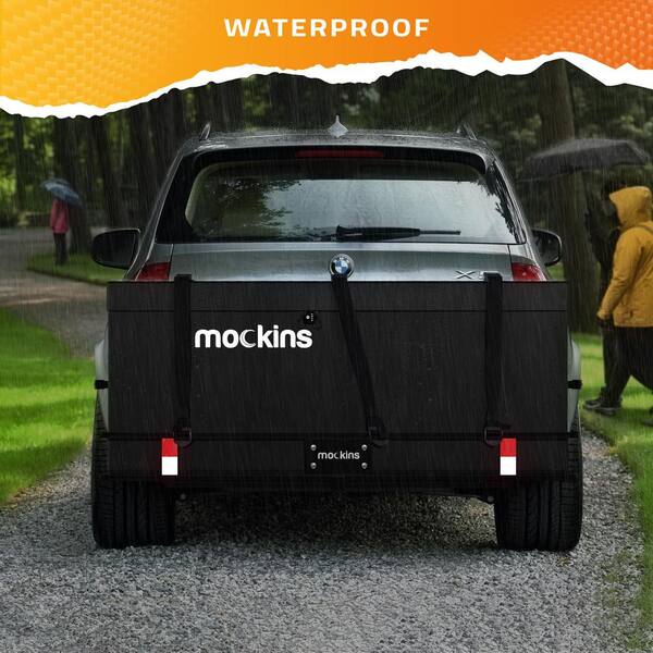 500 lbs. Capacity Hitch Mount Cargo Carrier Set with Net, Basket, Straps, Foldable Shank and 2 in. Raise