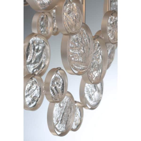 Trento 7-Light Champagne Silver Chandelier