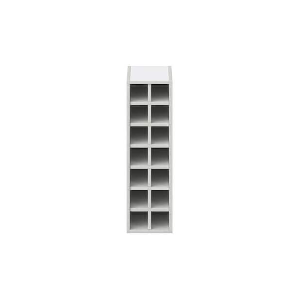 Glacier White Wall Wine Rack 9 in. W x 30 in. H x 14 in. D