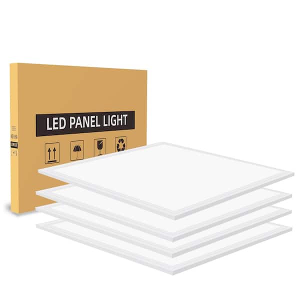2 ft. x 2 ft. 5800 Lumens Integrated LED Flat Panel Light 5000K Bright White Dimmanle 0-Volt-10-Volt (16-Pieces)