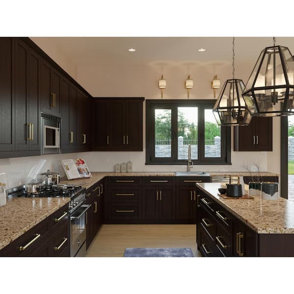 4 ft. Solid Surface Countertop in Gold Sand Granite