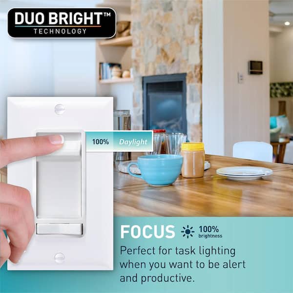 Flexinstall Panel 12 in. x 12 in. White Integrated LED Flat Panel Light with 5CCT Plus DuoBright