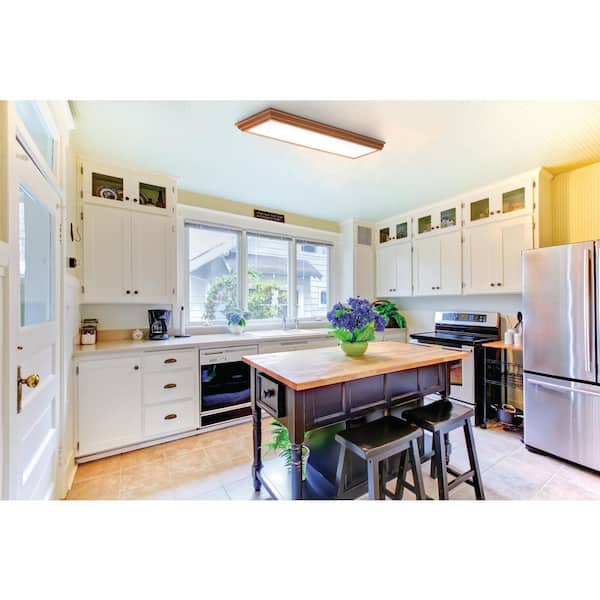 Cambridge 4 ft. Oak LED Flush Mount