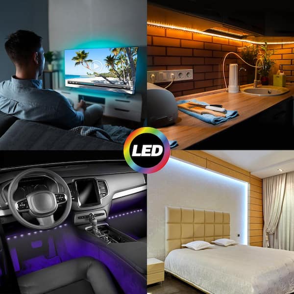 LumaStrip 10 ft. USB Powered Integrated LED Strip Light with Remote