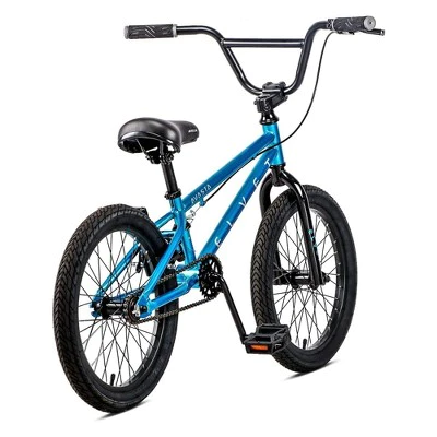 AVASTA 18 Inch Kid Freestyle BMX Bicycle for Beginner Riders with Steel Frame, Single Speed Drivetrain, and Rear Caliper Brakes, Ages 5 to 8, Blue