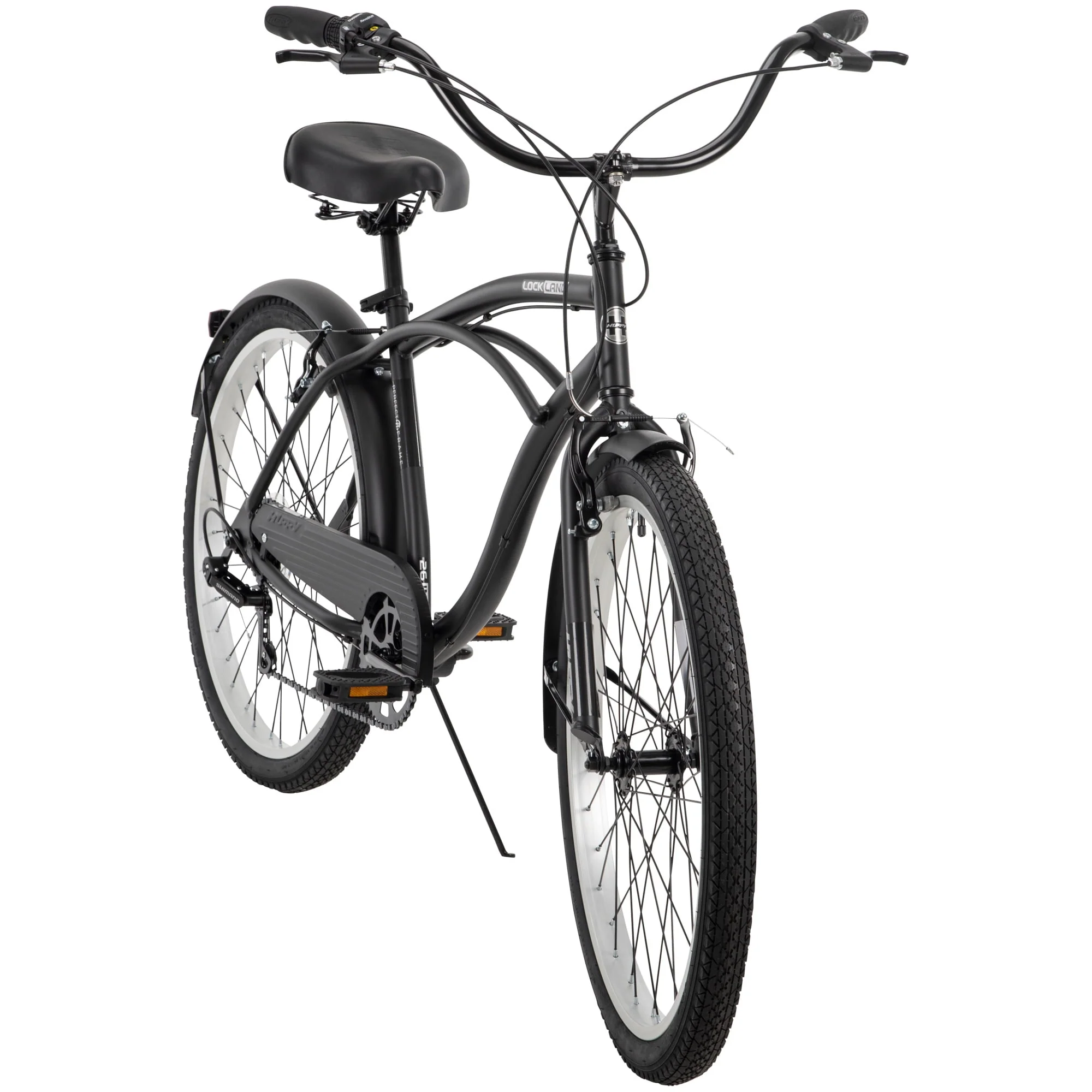 Lockland 26-inch 7-speed Cruiser Bike for Men, Black