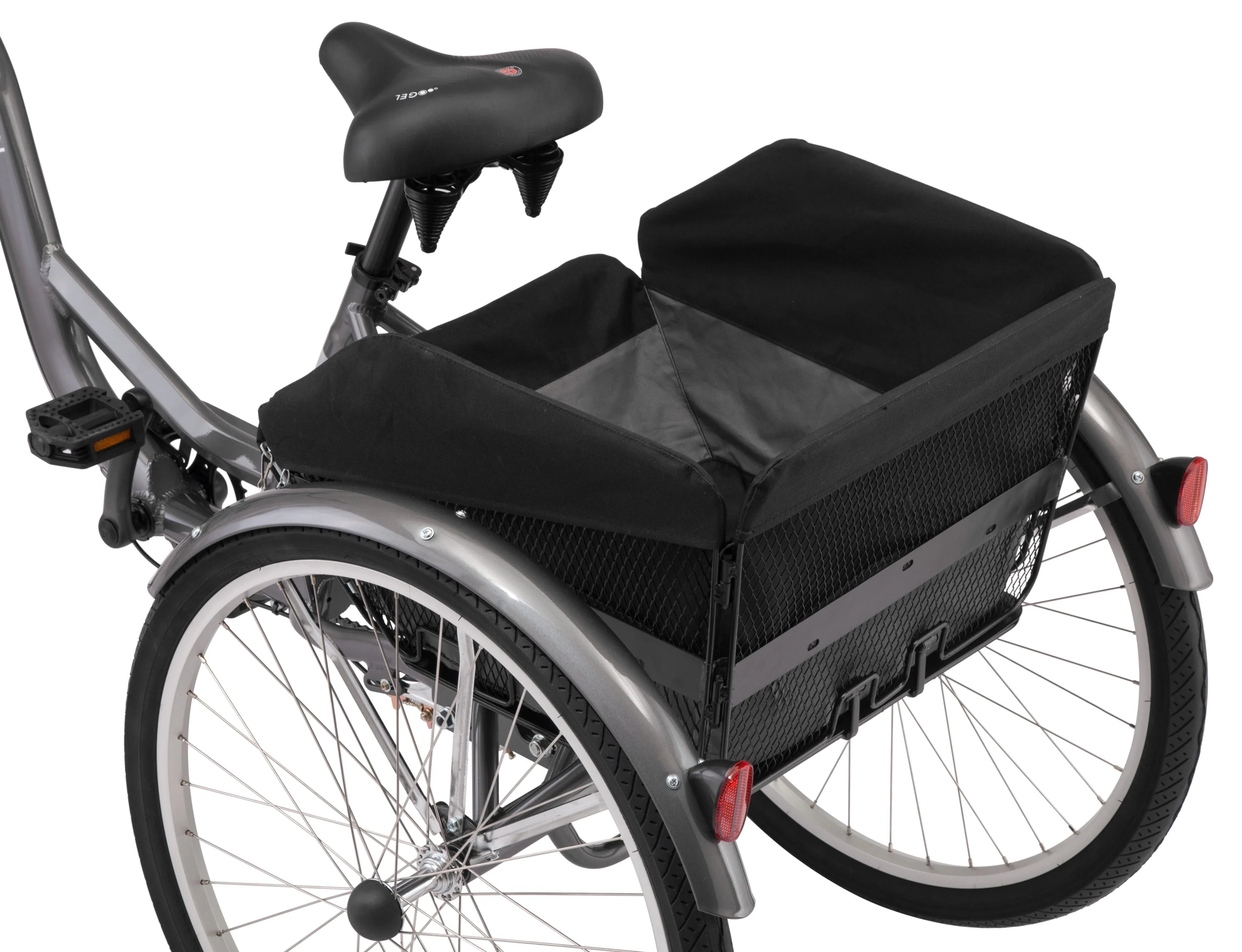 Schwinn Meridian Adult Tricycle, Single Speed, 26-inch Wheels, Grey