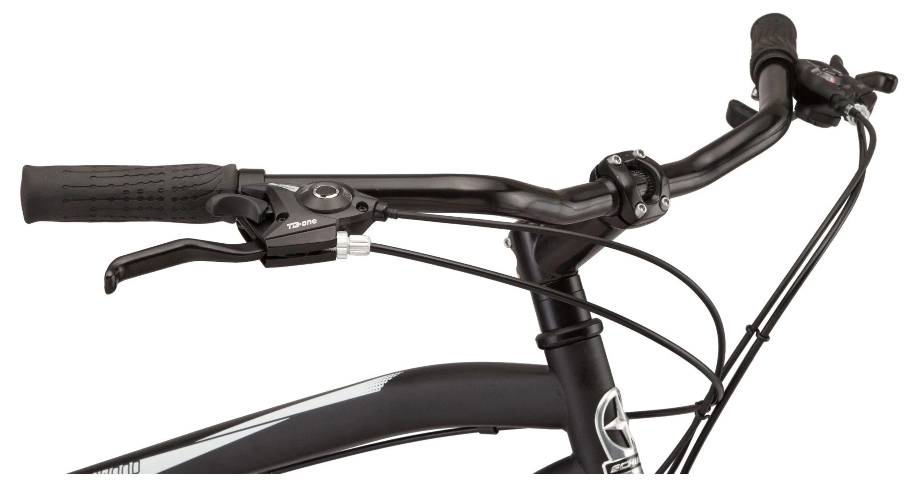 Schwinn 700c Glenwood Mens Hybrid Bike, 21 Speeds, Black