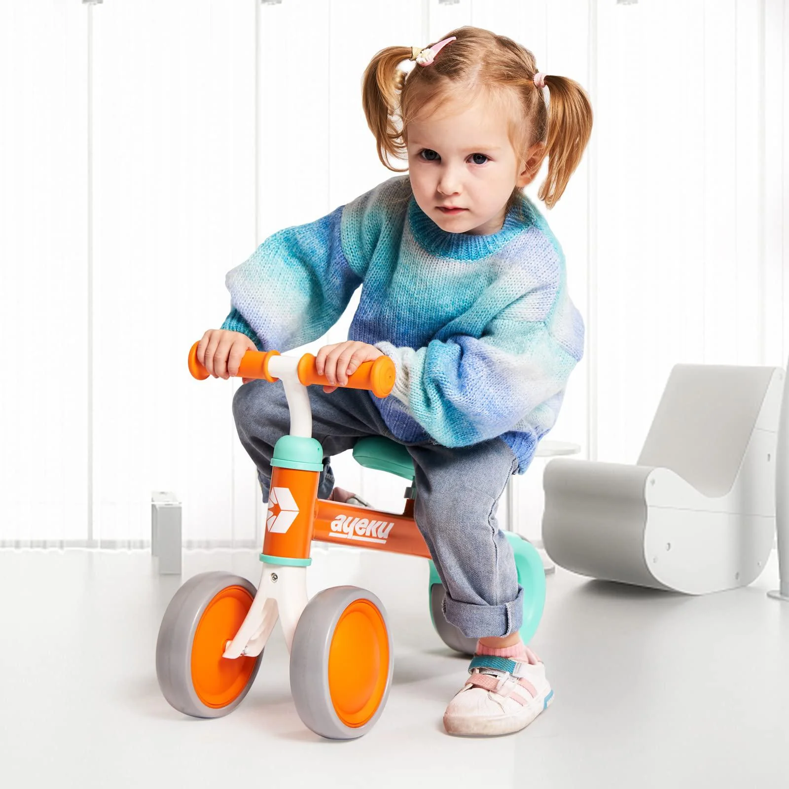 ayeku baby balance bike toys 1 year old gifts boy girl, safe with wider wheel safer,baby first bike birthday gifts, baby girl