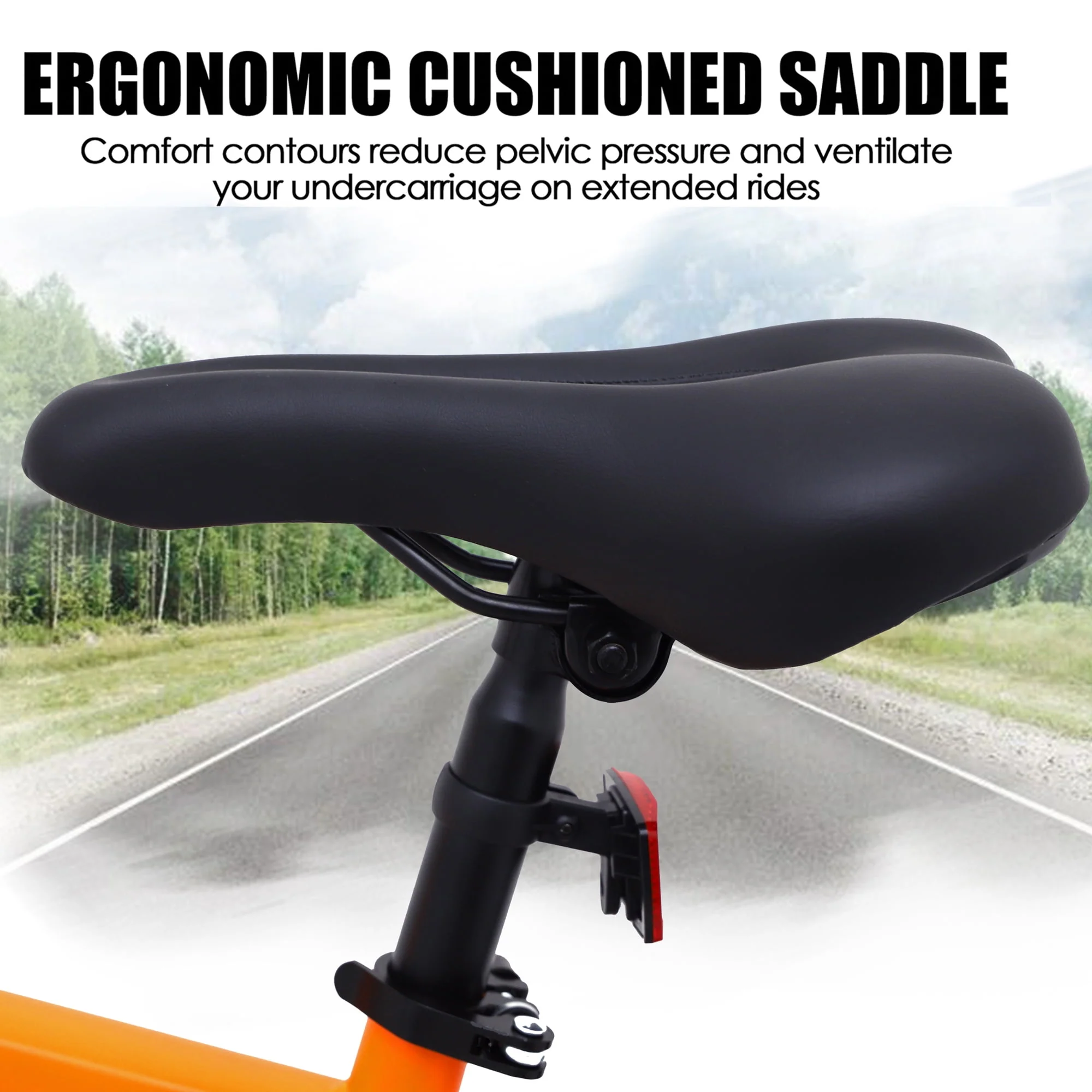 SOCOOL Mountain Bike, Mens and Womens, Stainless Steel Frame -Black & Red