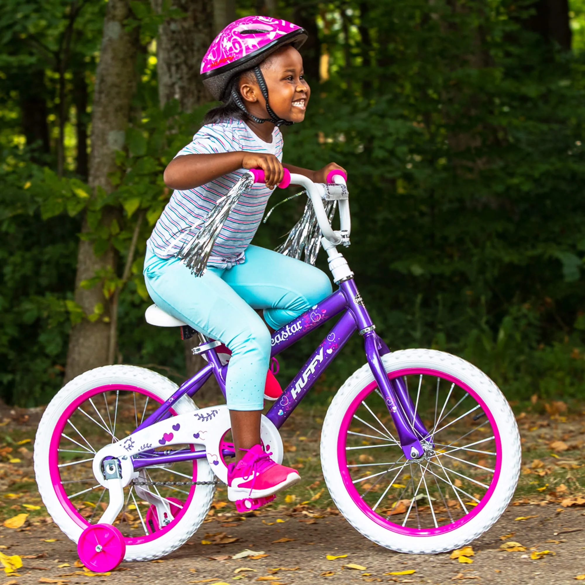 18 in. Sea Star Girl Bike, Metallic Purple