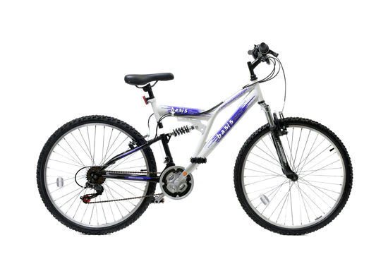 Basis 2 Bicycle Full Susp Mountain Bike 26" Wheel 21 Speed White Purple
