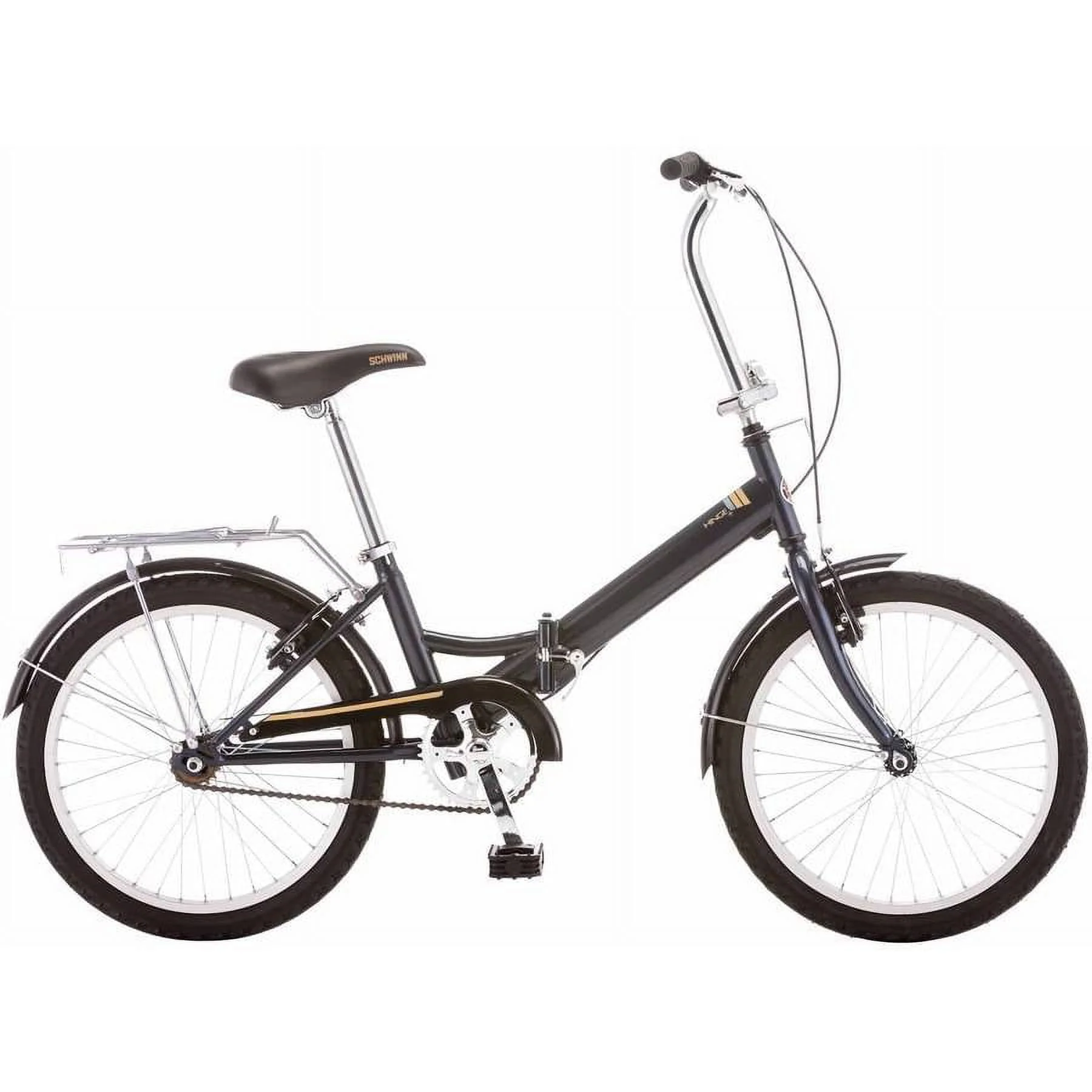 Schwinn 20 In. Hinge Unisex Folding Bike, Gray