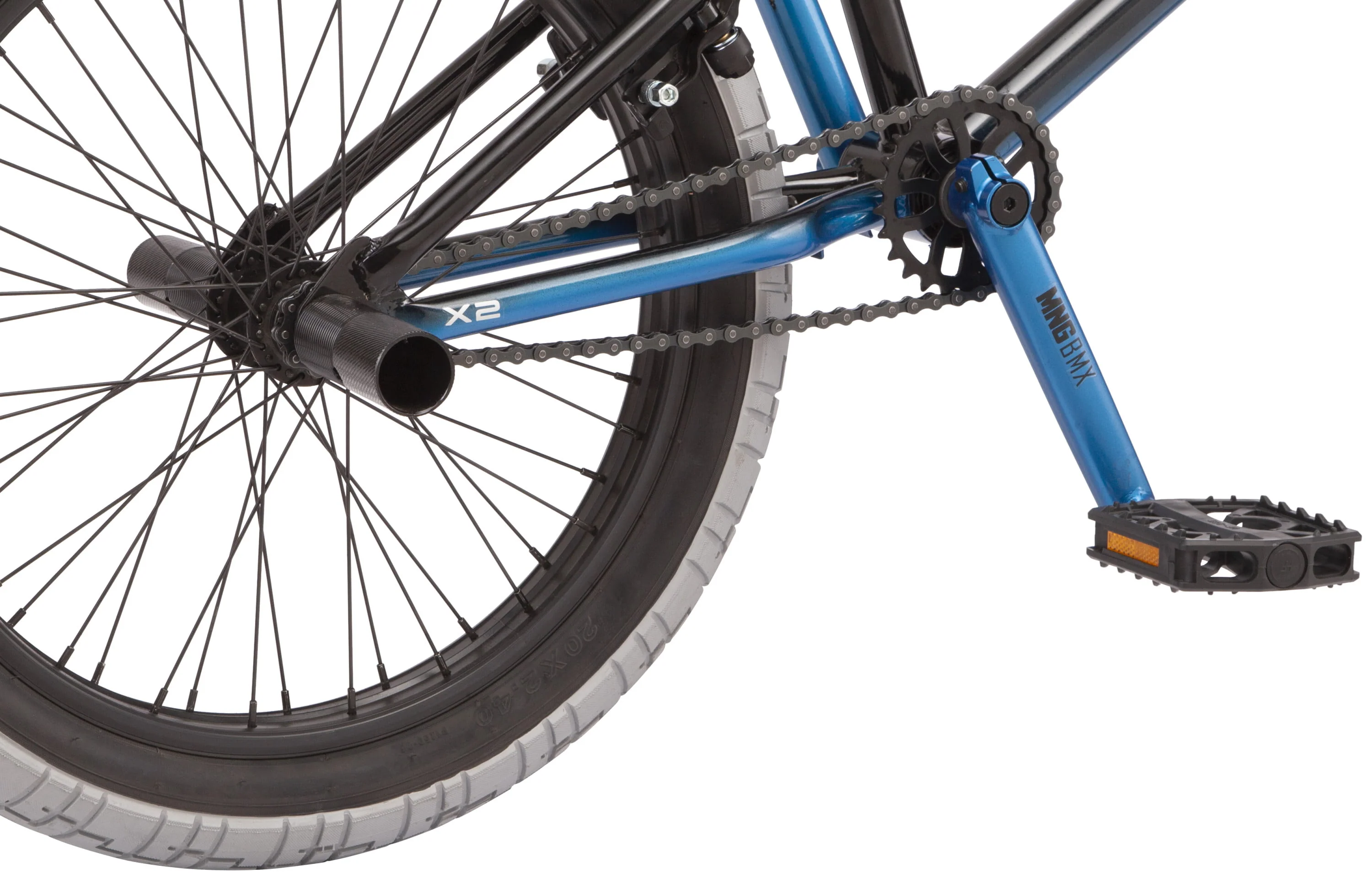 Mongoose 20-in. Rebel X2 Boy's BMX Bike, Black & Blue